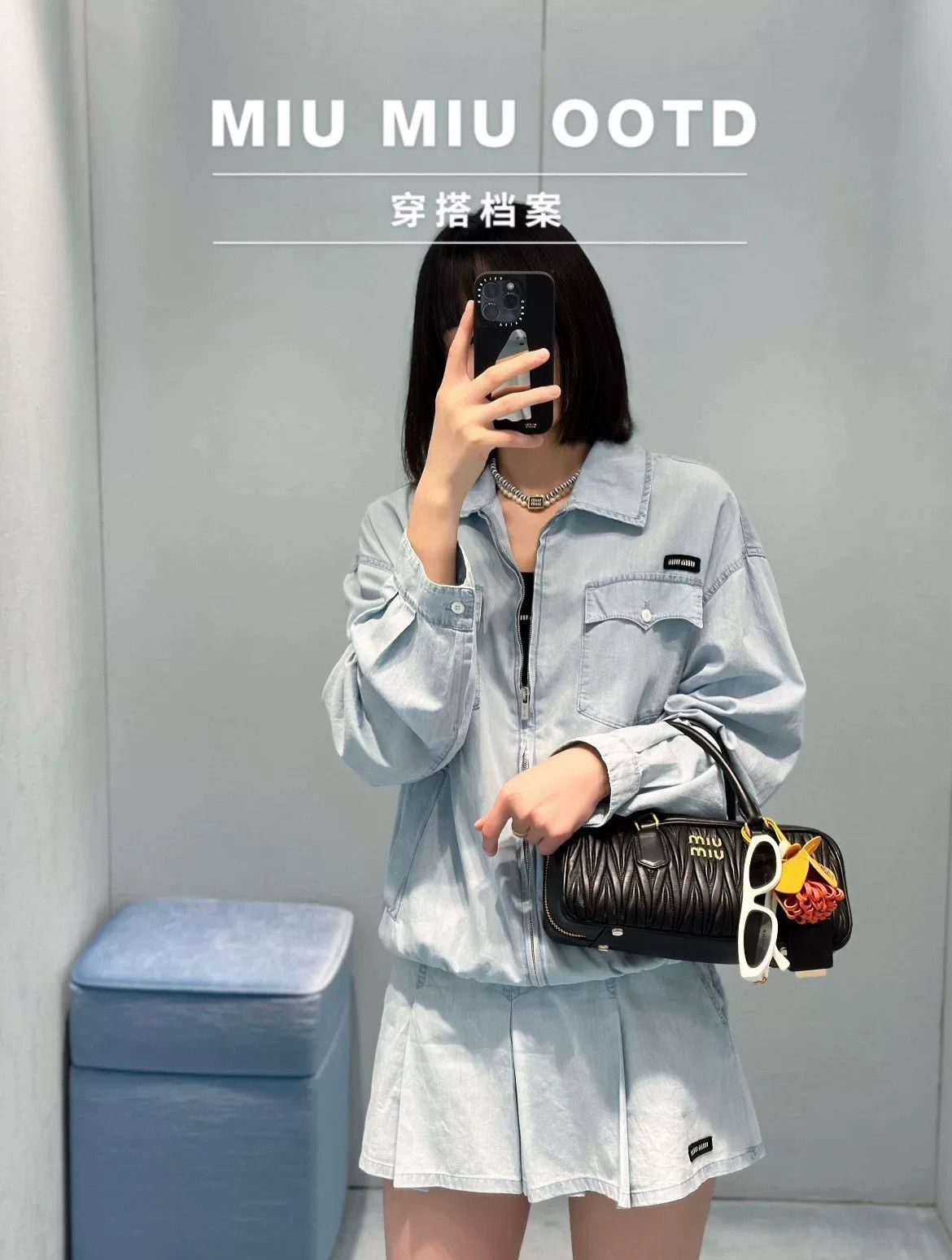 Miu Miu Miu Miu Washed Denim Zip Shirt Size XS / US 0-2 / IT 36-38 - 6 Thumbnail