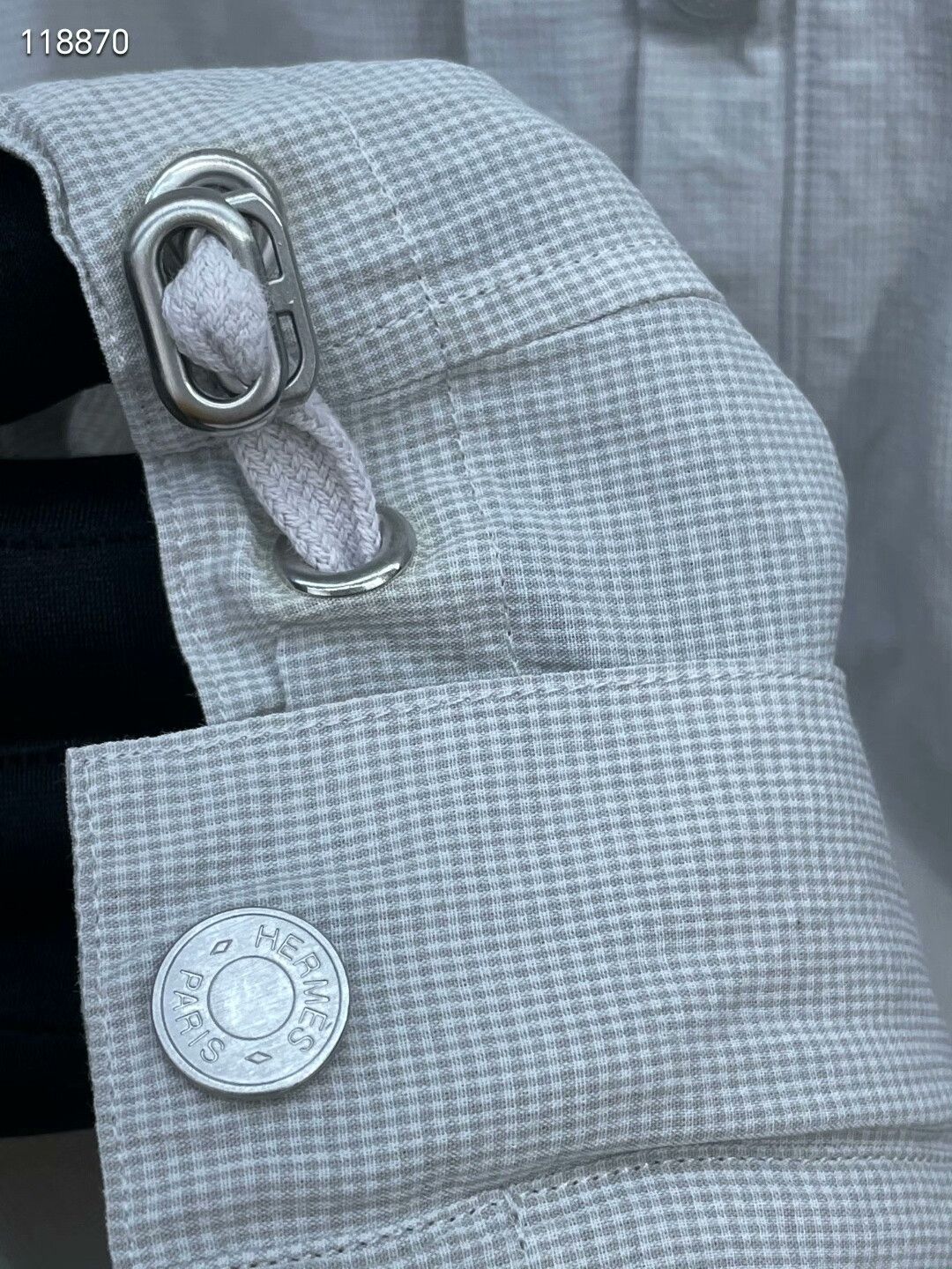 Hermes Hermes SS24 Seersucker Fake Two-Piece Shirt Size US S / EU 44-46 / 1 - 3 Thumbnail