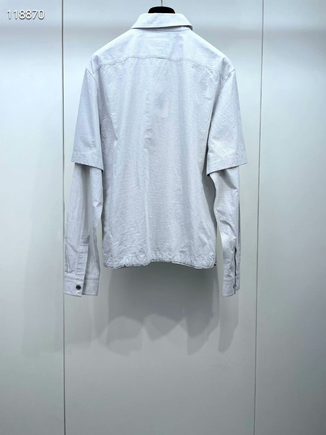 Hermes Hermes SS24 Seersucker Fake Two-Piece Shirt Size US S / EU 44-46 / 1 - 2 Thumbnail