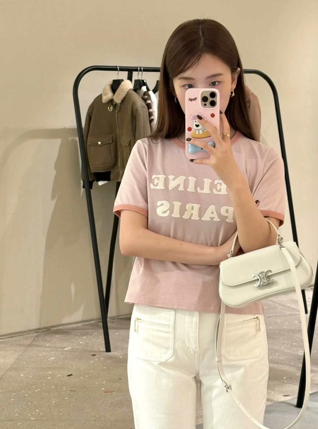 Celine Celine 2025 Pink Short-Sleeve Top Size XS / US 0-2 / IT 36-38 - 6 Thumbnail