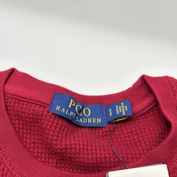 Polo Ralph Lauren Polo Ralph Lauren Embroidered Pony Waffle Crewneck Sweatshirt Size US S / EU 44-46 / 1 - 3 Thumbnail
