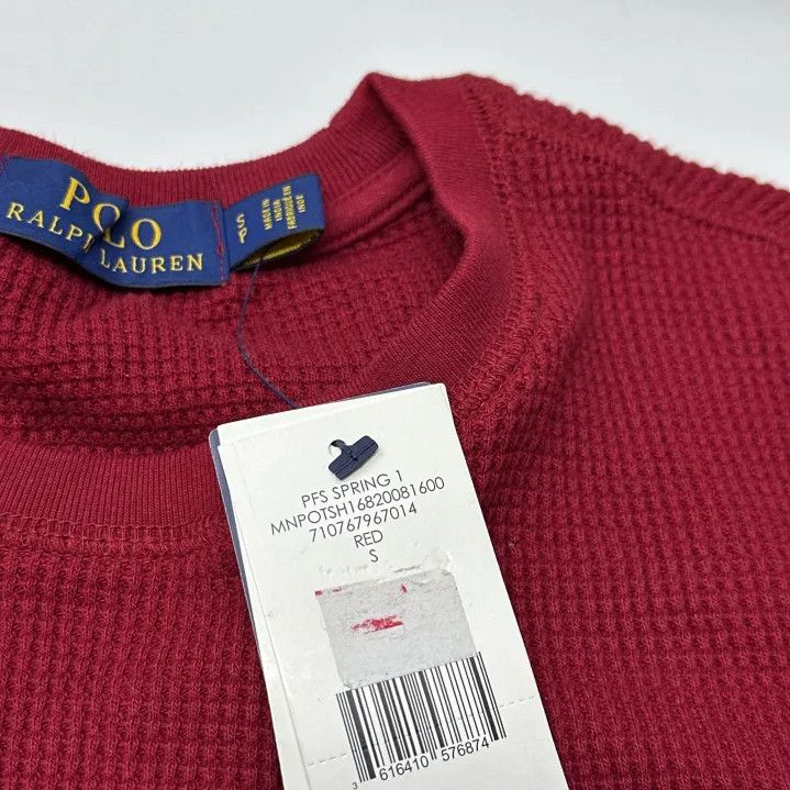 Polo Ralph Lauren Polo Ralph Lauren Embroidered Pony Waffle Crewneck Sweatshirt Size US S / EU 44-46 / 1 - 4 Thumbnail