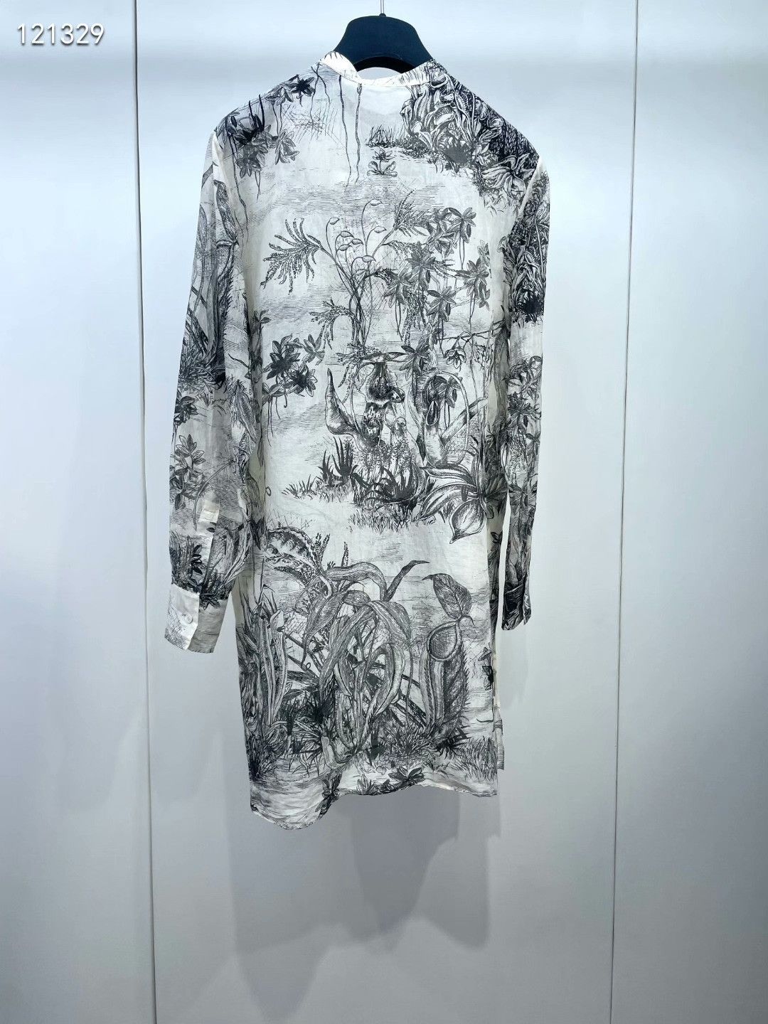 Dior Dior Half-Button Printed Long Shirt Size XXS / US 00 / IT 34 - 2 Thumbnail