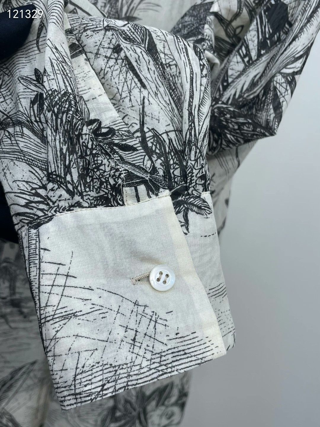 Dior Dior Half-Button Printed Long Shirt Size XXS / US 00 / IT 34 - 4 Thumbnail
