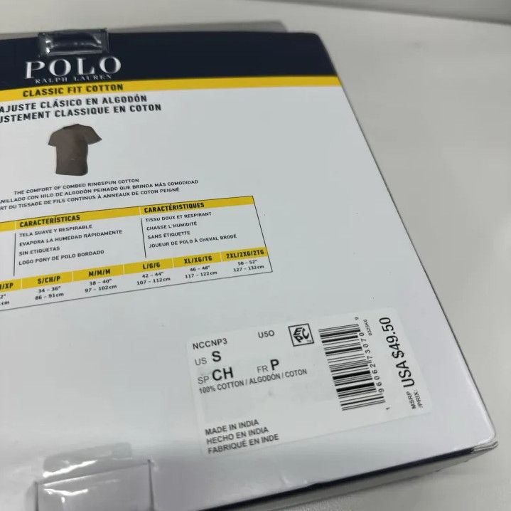 Polo Ralph Lauren Polo Ralph Lauren Men's 3-Pack Solid Short-Sleeve Tees Size US S / EU 44-46 / 1 - 7 Thumbnail