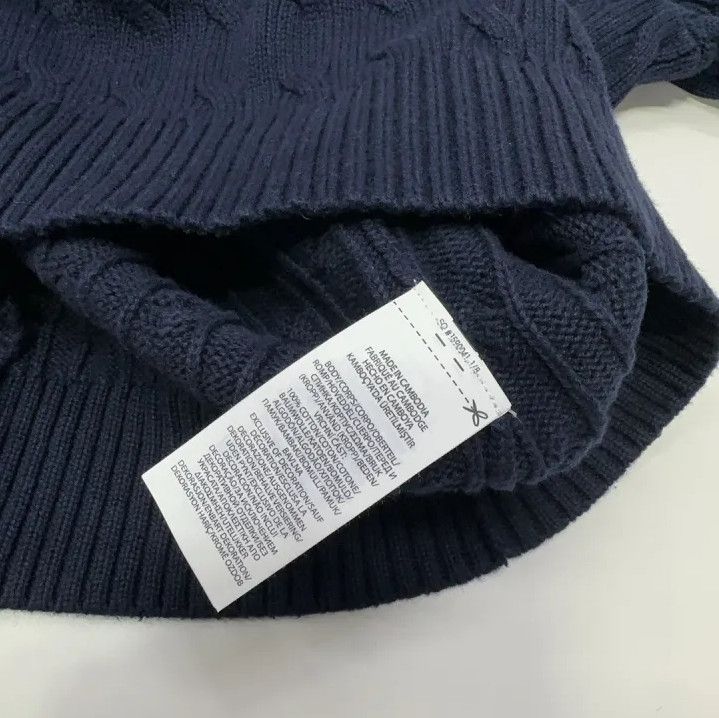 Polo Ralph Lauren Polo Ralph Lauren Pony Logo Cable Knit Cotton Sweater Size US L / EU 52-54 / 3 - 4 Thumbnail