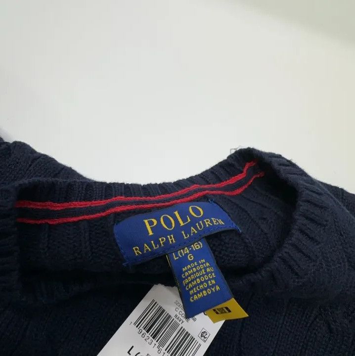 Polo Ralph Lauren Polo Ralph Lauren Pony Logo Cable Knit Cotton Sweater Size US L / EU 52-54 / 3 - 2 Thumbnail