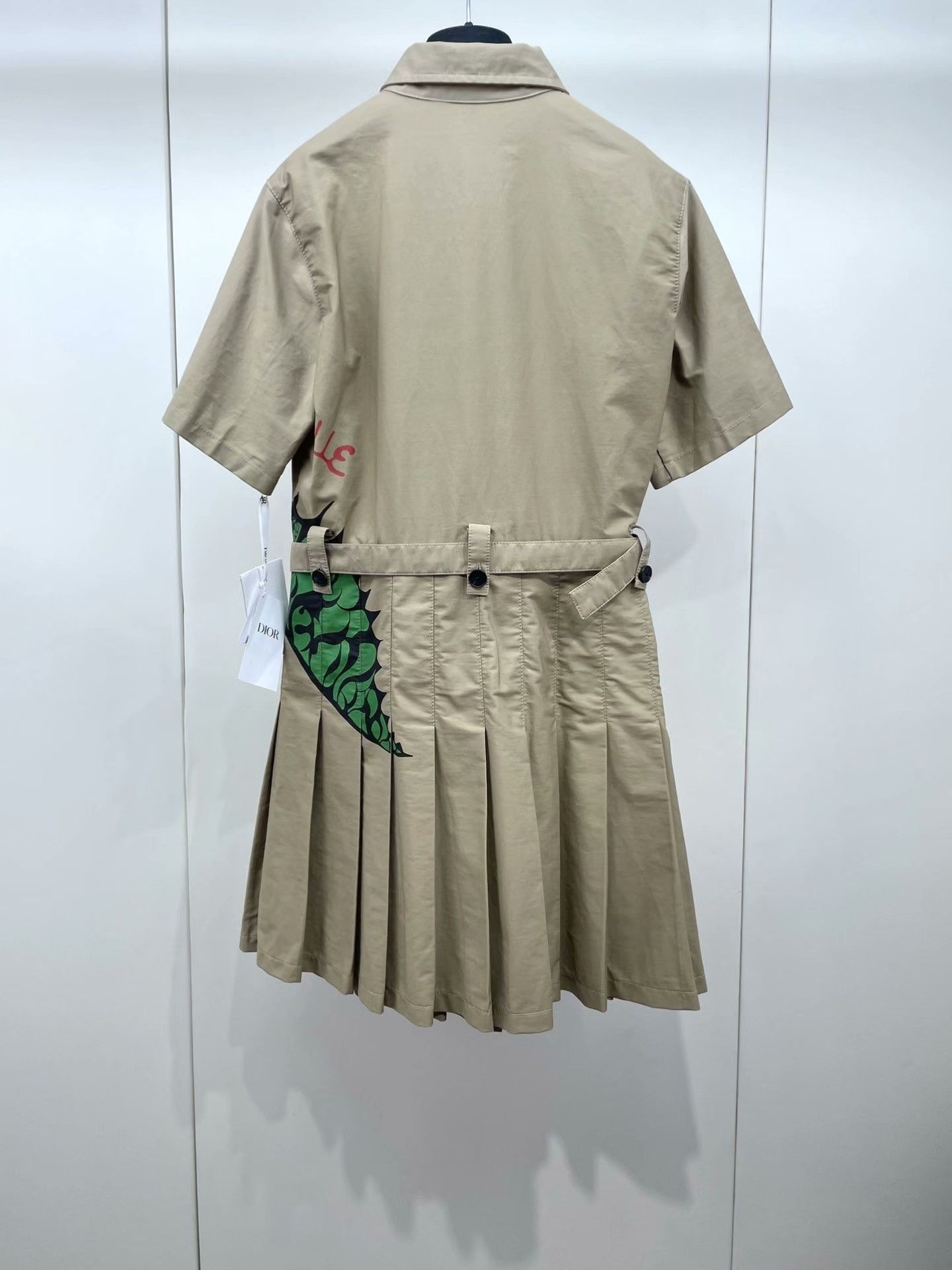 Dior Dior Green Dinosaur Utility Dress Size S / US 4 / IT 40 - 2 Thumbnail