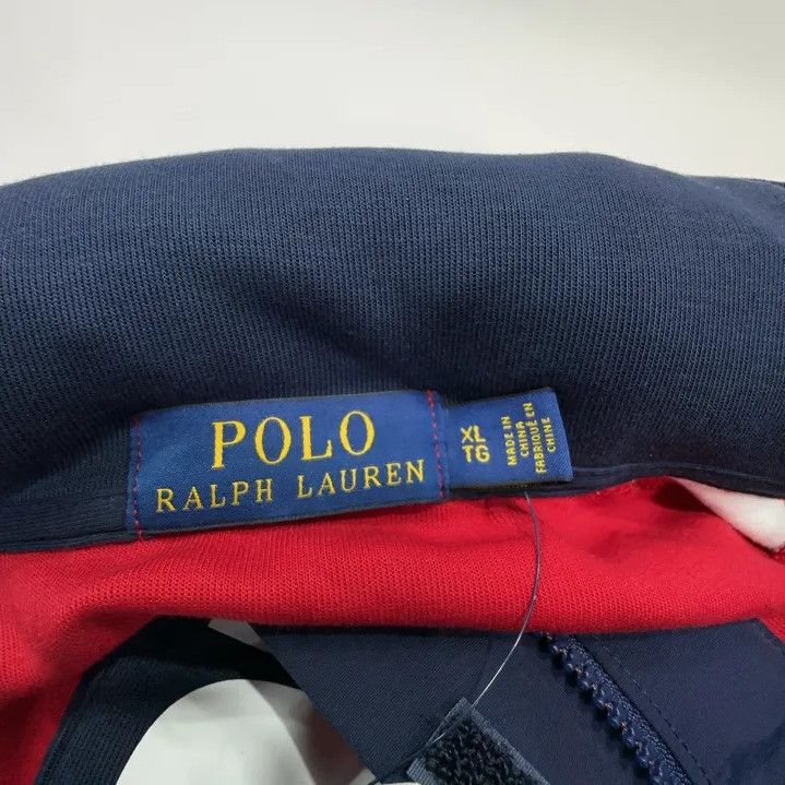 Polo Ralph Lauren Polo Ralph Lauren Logo Half-Zip Hooded Sweatshirt Size US XL / EU 56 / 4 - 4 Thumbnail