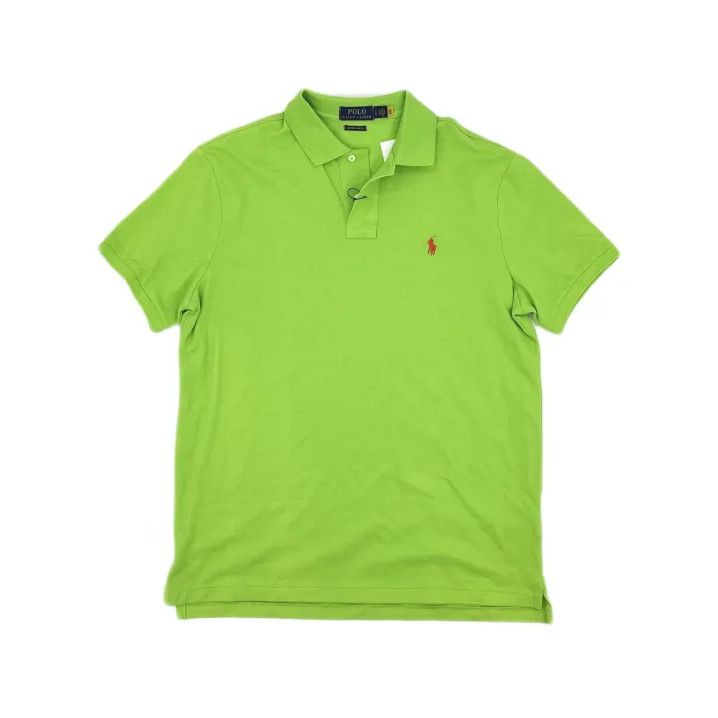Polo Ralph Lauren Polo Ralph Lauren Logo Embroidered Solid Polo Shirt Size US L / EU 52-54 / 3 - 2 Thumbnail