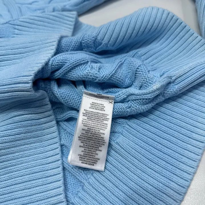 Polo Ralph Lauren Polo Ralph Lauren SS25 Men's Blue Cable Knit Sweater Size US XL / EU 56 / 4 - 6 Thumbnail