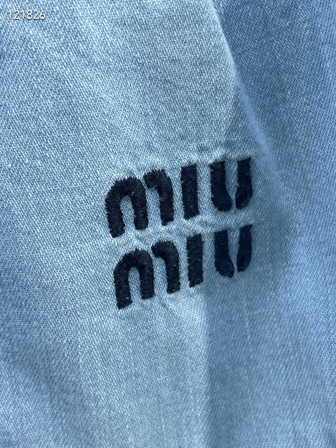 Miu Miu Miu Miu Light Blue Letter Bud Jeans Size 24" / US 00 / IT 34 - 3 Thumbnail