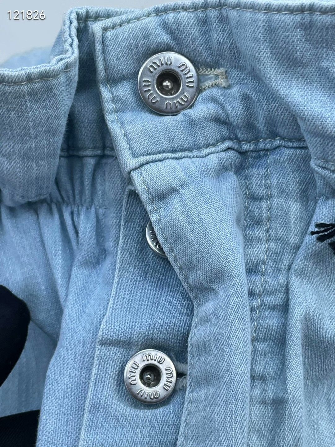 Miu Miu Miu Miu Light Blue Letter Bud Jeans Size 24" / US 00 / IT 34 - 4 Thumbnail