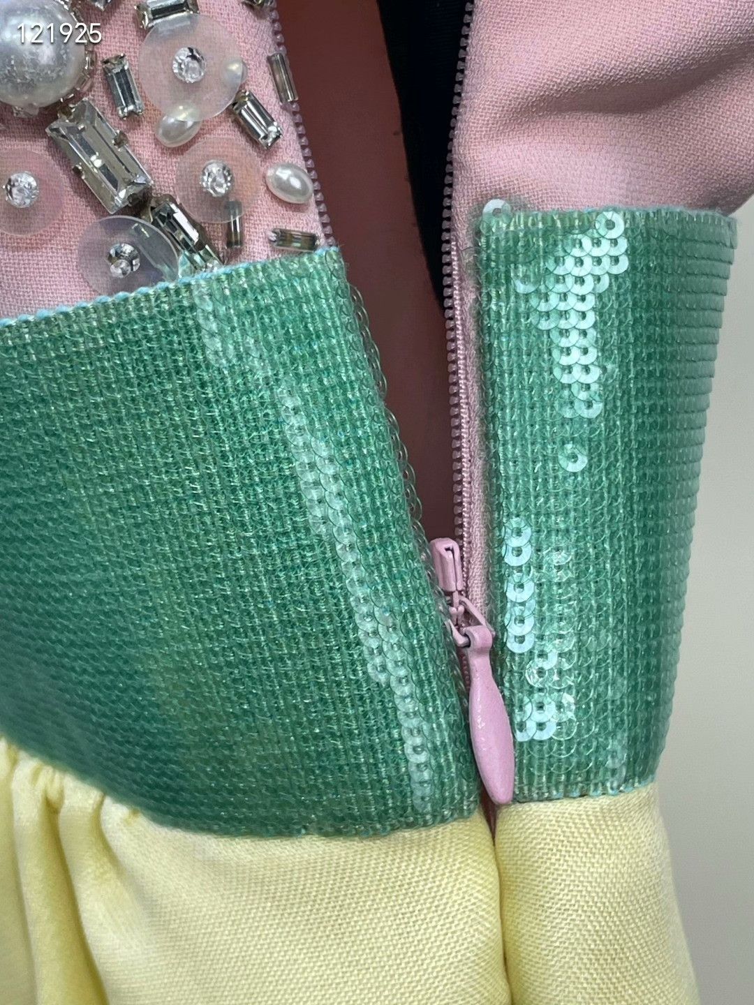 Miu Miu Miu Miu Rhinestone Colorblock Dress Size S / US 4 / IT 40 - 6 Thumbnail
