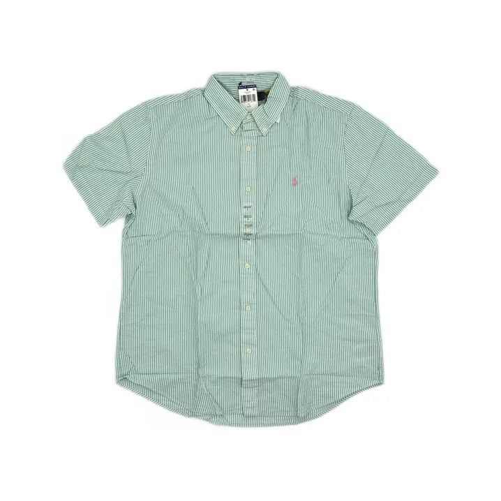 Polo Ralph Lauren Polo Ralph Lauren Green Striped Short-Sleeve Shirt Size US L / EU 52-54 / 3 - 2 Thumbnail