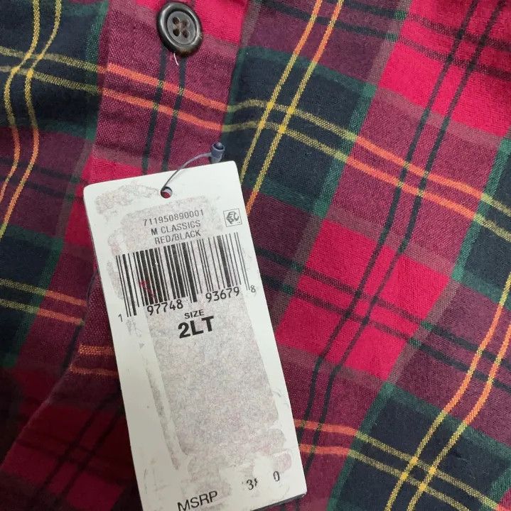 Polo Ralph Lauren Polo Ralph Lauren Men's Red Plaid Long-Sleeve Shirt Size US XXL / EU 58 / 5 - 2 Thumbnail