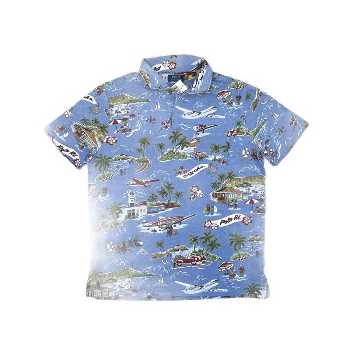 Polo Ralph Lauren Polo Ralph Lauren Polo Bear Surf Series Linen-Cotton Polo Size US L / EU 52-54 / 3 - 2 Thumbnail