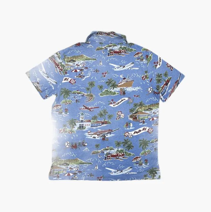 Polo Ralph Lauren Polo Ralph Lauren Polo Bear Surf Series Linen-Cotton Polo Size US L / EU 52-54 / 3 - 3 Thumbnail