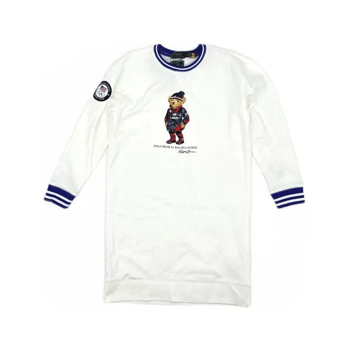 Polo Ralph Lauren Polo Ralph Lauren Bear Print Long Sweatshirt Size US XL / EU 56 / 4 - 2 Thumbnail