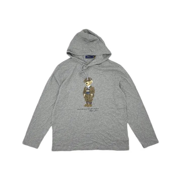 Polo Ralph Lauren Polo Ralph Lauren Gray Hooded Long-Sleeve T-Shirt Size US L / EU 52-54 / 3 - 2 Thumbnail