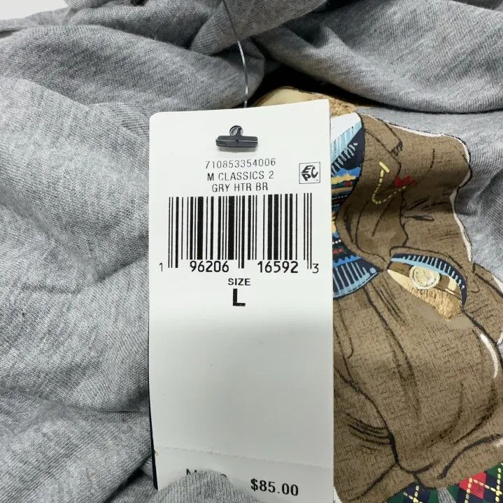 Polo Ralph Lauren Polo Ralph Lauren Gray Hooded Long-Sleeve T-Shirt Size US L / EU 52-54 / 3 - 4 Thumbnail
