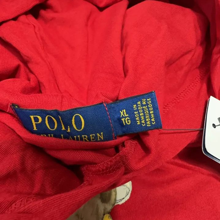 Polo Ralph Lauren Polo Ralph Lauren Bear Print Hooded Long Sleeve T-Shirt Size US XL / EU 56 / 4 - 6 Thumbnail