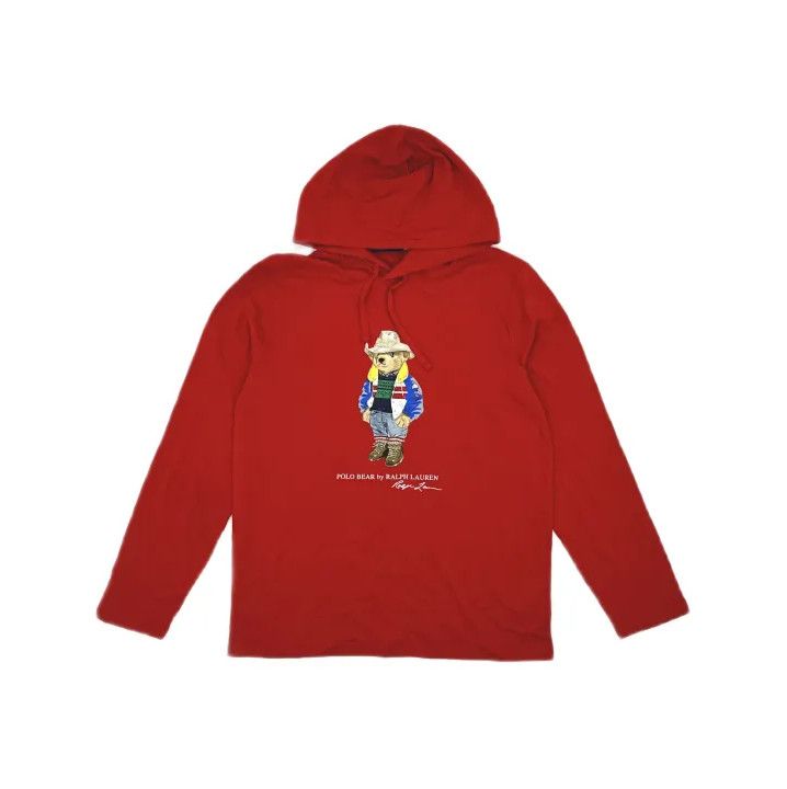 Polo Ralph Lauren Polo Ralph Lauren Bear Print Hooded Long-Sleeve T-Shirt Size US M / EU 48-50 / 2 - 2 Thumbnail