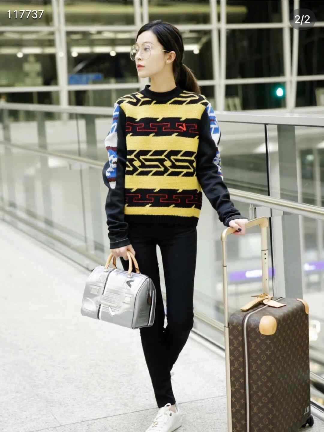 Louis Vuitton LV Knit Color Block Wool Sweater Size US M / EU 48-50 / 2 - 9 Thumbnail