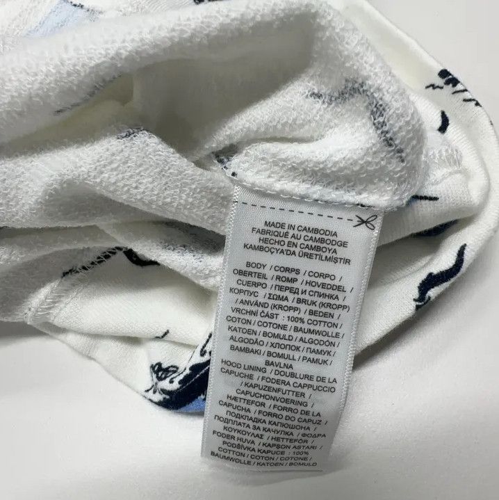 Polo Ralph Lauren Polo Ralph Lauren White Sailboat Print Hoodie Size US XXL / EU 58 / 5 - 6 Thumbnail