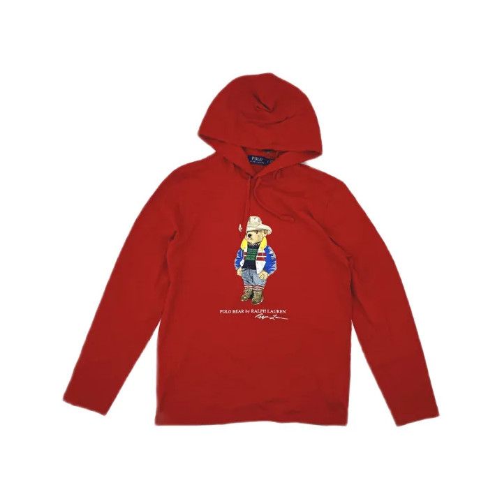 Polo Ralph Lauren Polo Ralph Lauren Bear Print Hooded Long-Sleeve T-Shirt Size US S / EU 44-46 / 1 - 2 Thumbnail