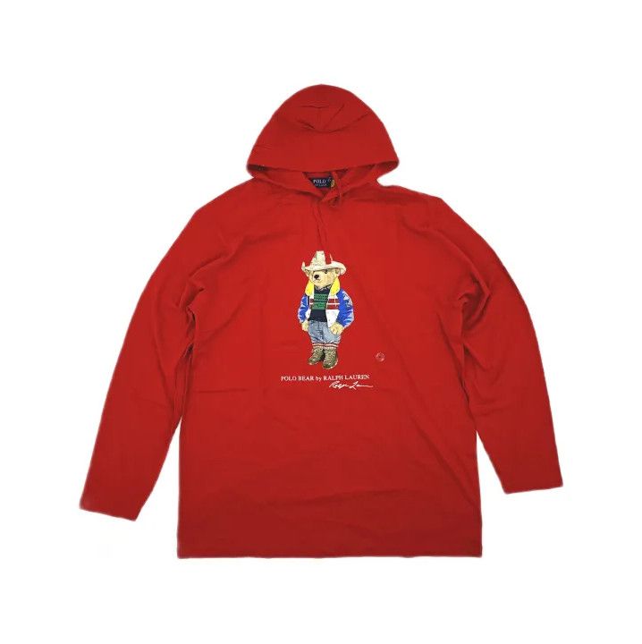Polo Ralph Lauren Polo Ralph Lauren Bear Print Hooded Long-Sleeve T-Shirt Size US XL / EU 56 / 4 - 2 Thumbnail