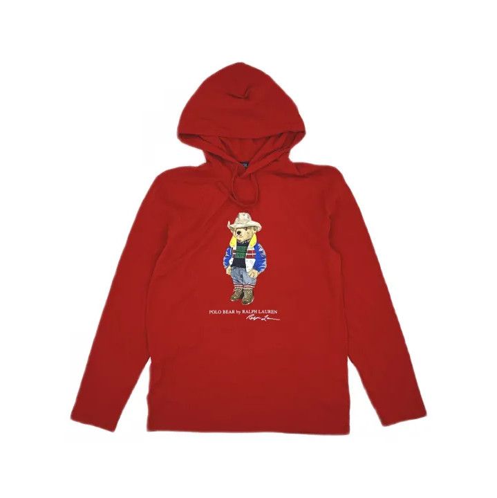 Polo Ralph Lauren Polo Ralph Lauren Bear Print Hooded Long-Sleeve T-Shirt Size US S / EU 44-46 / 1 - 2 Thumbnail