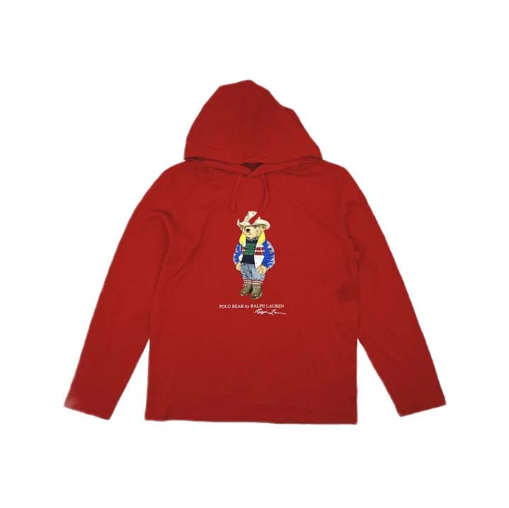 Polo Ralph Lauren Polo Ralph Lauren Bear Print Hooded Long-Sleeve T-Shirt Size US M / EU 48-50 / 2 - 2 Thumbnail