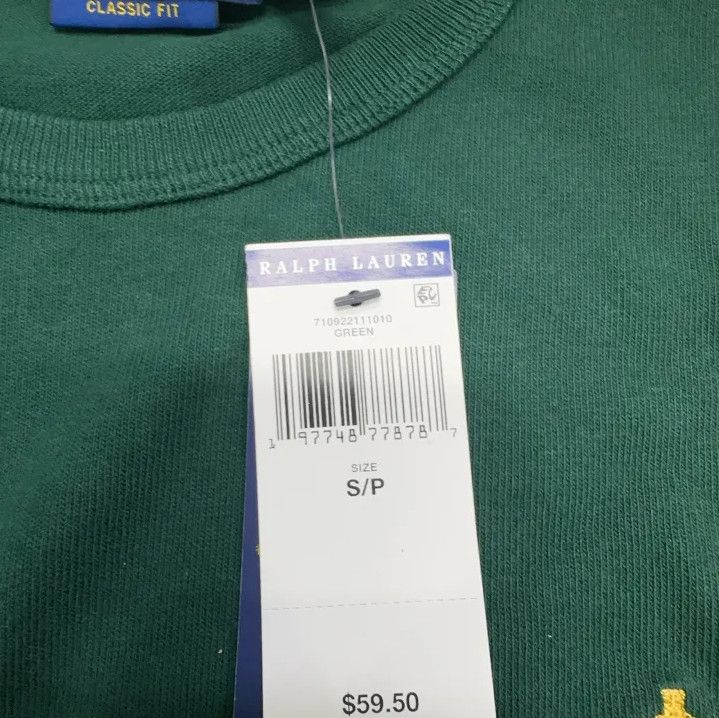 Polo Ralph Lauren Polo Ralph Lauren Solid Embroidered Round Neck Tee Size US S / EU 44-46 / 1 - 6 Thumbnail