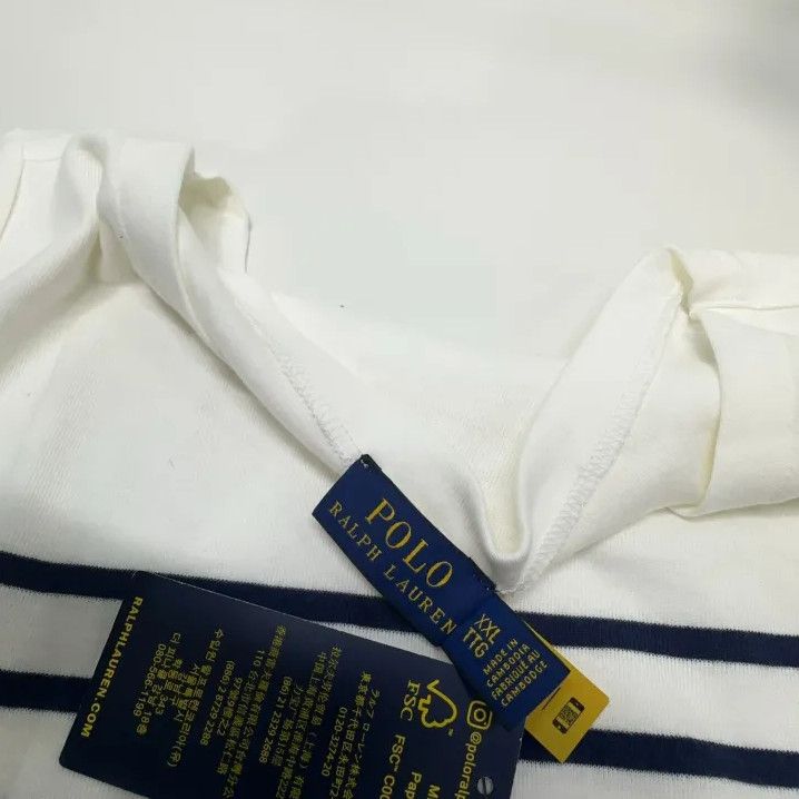 Polo Ralph Lauren Polo Ralph Lauren Striped Long-Sleeve T-Shirt Size US XXL / EU 58 / 5 - 6 Thumbnail