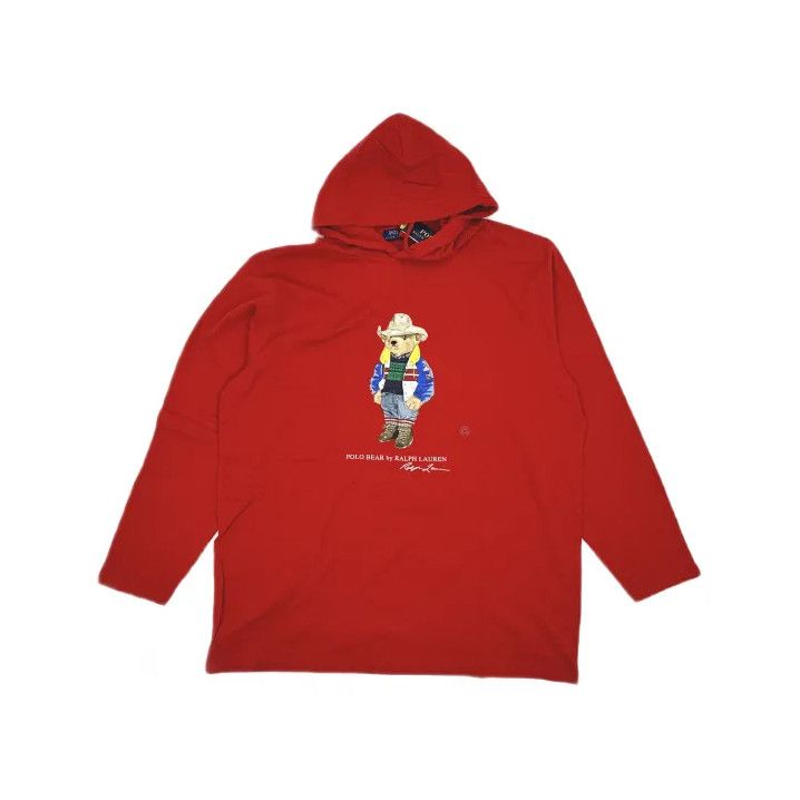 Polo Ralph Lauren Polo Ralph Lauren Bear Print Long Sleeve Hoodie Size US XXL / EU 58 / 5 - 2 Thumbnail