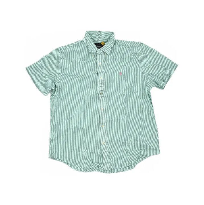 Polo Ralph Lauren Polo Ralph Lauren Green Striped Short-Sleeve Shirt Size US XL / EU 56 / 4 - 2 Thumbnail