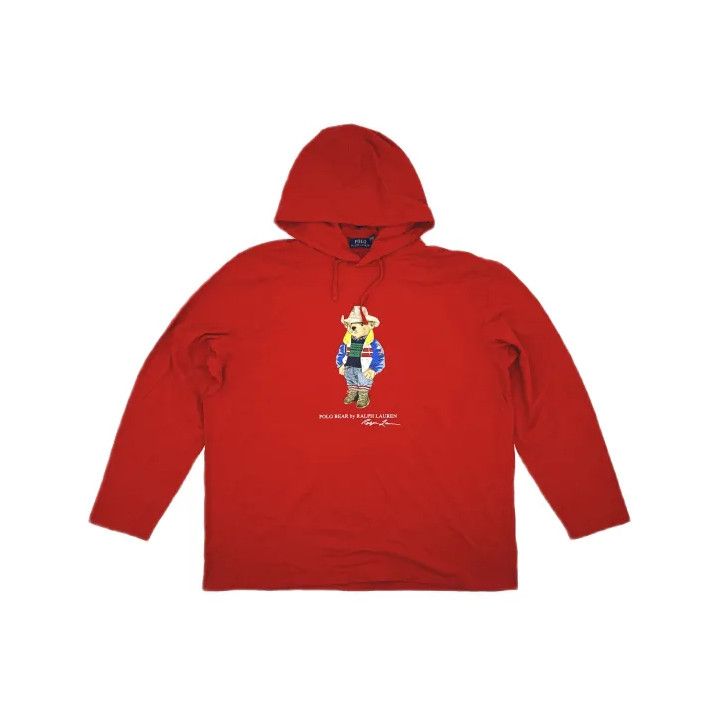 Polo Ralph Lauren Polo Ralph Lauren Bear Print Hooded Long-Sleeve T-Shirt Size US XXL / EU 58 / 5 - 2 Thumbnail