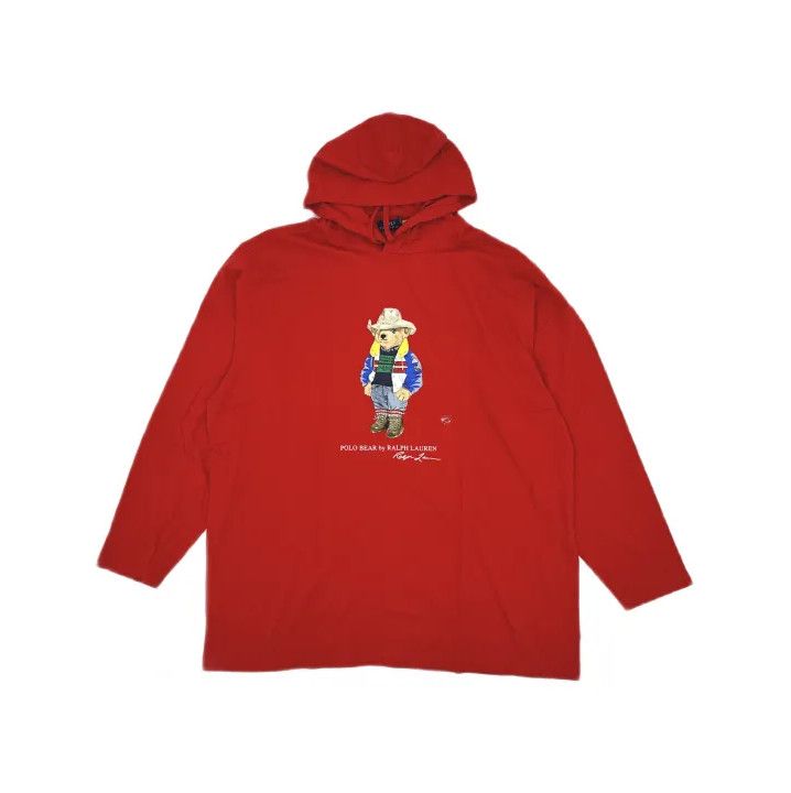 Polo Ralph Lauren Polo Ralph Lauren Bear Print Hooded Long-Sleeve T-Shirt Size US XXL / EU 58 / 5 - 2 Thumbnail