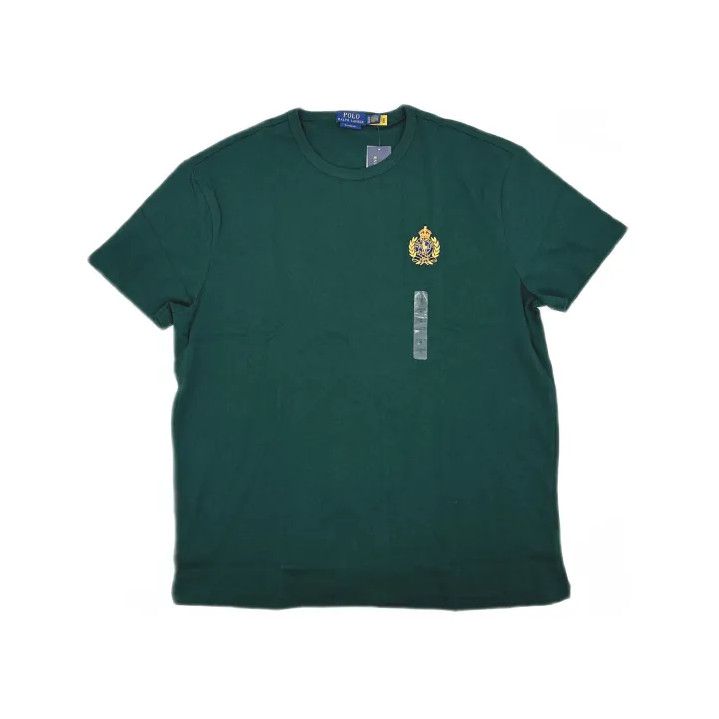 Polo Ralph Lauren Polo Ralph Lauren Solid Embroidered Round Neck Short Sleeve Size US XL / EU 56 / 4 - 2 Thumbnail