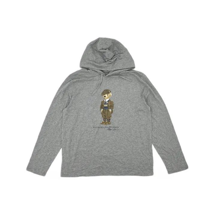 Polo Ralph Lauren Polo Ralph Lauren Gray Hooded Long-Sleeve T-Shirt Size US L / EU 52-54 / 3 - 2 Thumbnail