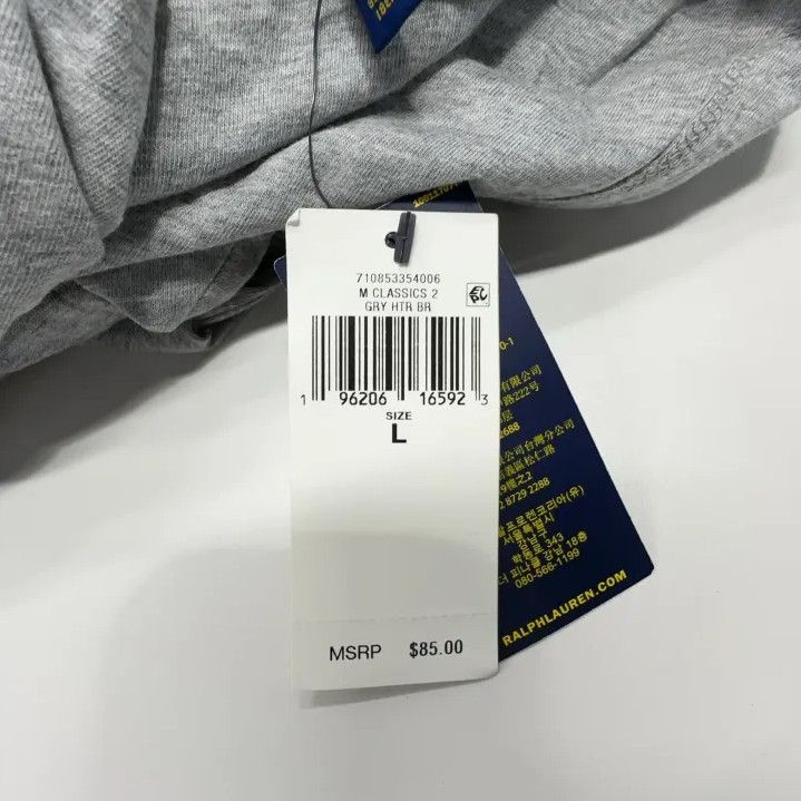 Polo Ralph Lauren Polo Ralph Lauren Gray Hooded Long-Sleeve T-Shirt Size US L / EU 52-54 / 3 - 4 Thumbnail
