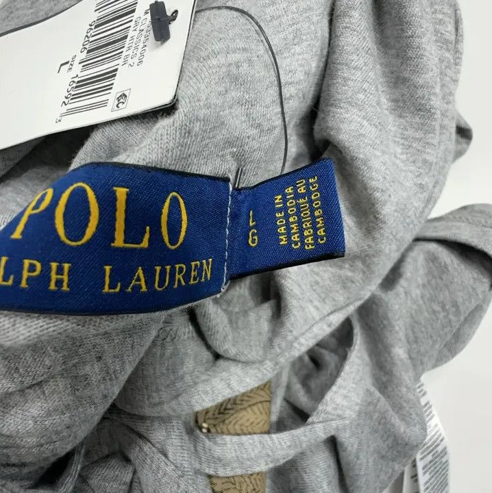Polo Ralph Lauren Polo Ralph Lauren Gray Hooded Long-Sleeve T-Shirt Size US L / EU 52-54 / 3 - 6 Thumbnail