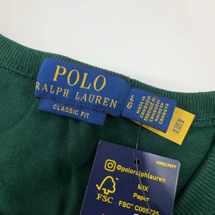 Polo Ralph Lauren Polo Ralph Lauren Green Embroidered Short Sleeve Tee Size US L / EU 52-54 / 3 - 5 Thumbnail