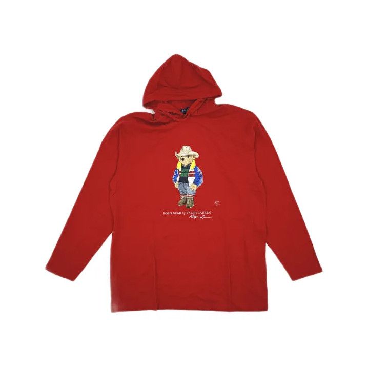 Polo Ralph Lauren Polo Ralph Lauren Bear Print Hooded Long-Sleeve T-Shirt Size US XL / EU 56 / 4 - 2 Thumbnail