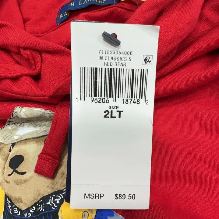 Polo Ralph Lauren Polo Ralph Lauren Bear Print Hooded Long-Sleeve T-Shirt Size US XXL / EU 58 / 5 - 5 Thumbnail