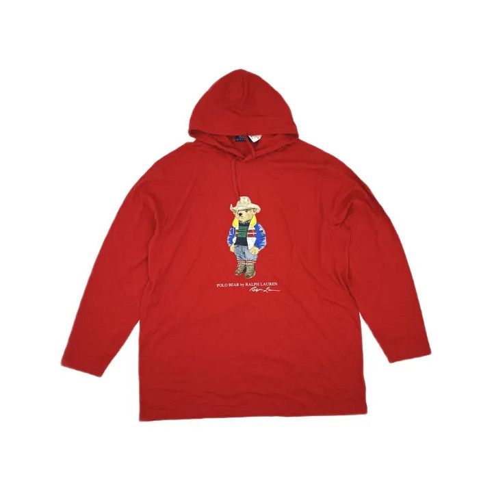 Polo Ralph Lauren Polo Ralph Lauren Bear Print Hooded Long-Sleeve T-Shirt Size US XXL / EU 58 / 5 - 2 Thumbnail