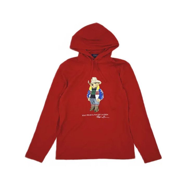 Polo Ralph Lauren Polo Ralph Lauren Bear Print Hooded Long-Sleeve T-Shirt Size US S / EU 44-46 / 1 - 2 Thumbnail