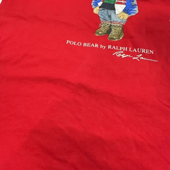 Polo Ralph Lauren Polo Ralph Lauren Bear Print Hooded Long-Sleeve T-Shirt Size US S / EU 44-46 / 1 - 7 Thumbnail