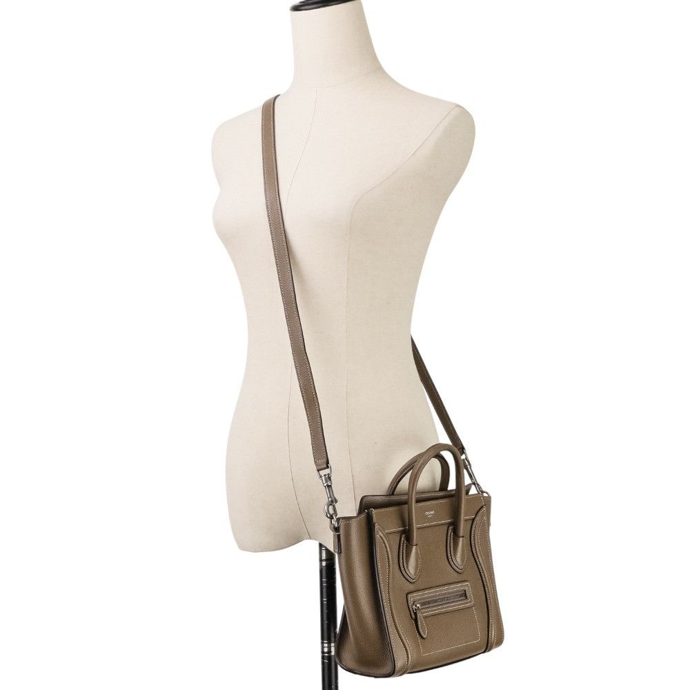Celine Celine Celine Luggage Nano Shopper Leather 2way Bag Leather Crossbody Bag DUTY FREE for USA Size ONE SIZE - 13 Thumbnail